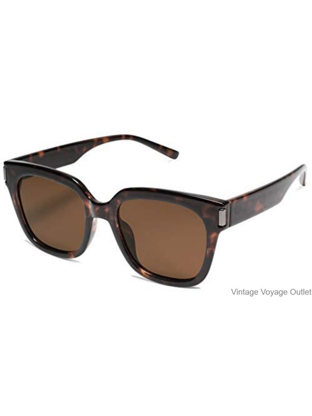 Trendy Square Large Frame Polarized Sunglasses UV400 Protection Plastic